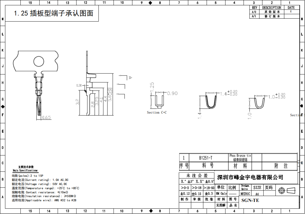 間距1.25-SGN直針